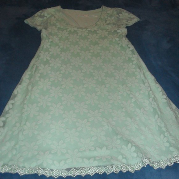 Mint Green Lace Dress - Picture 4 of 4